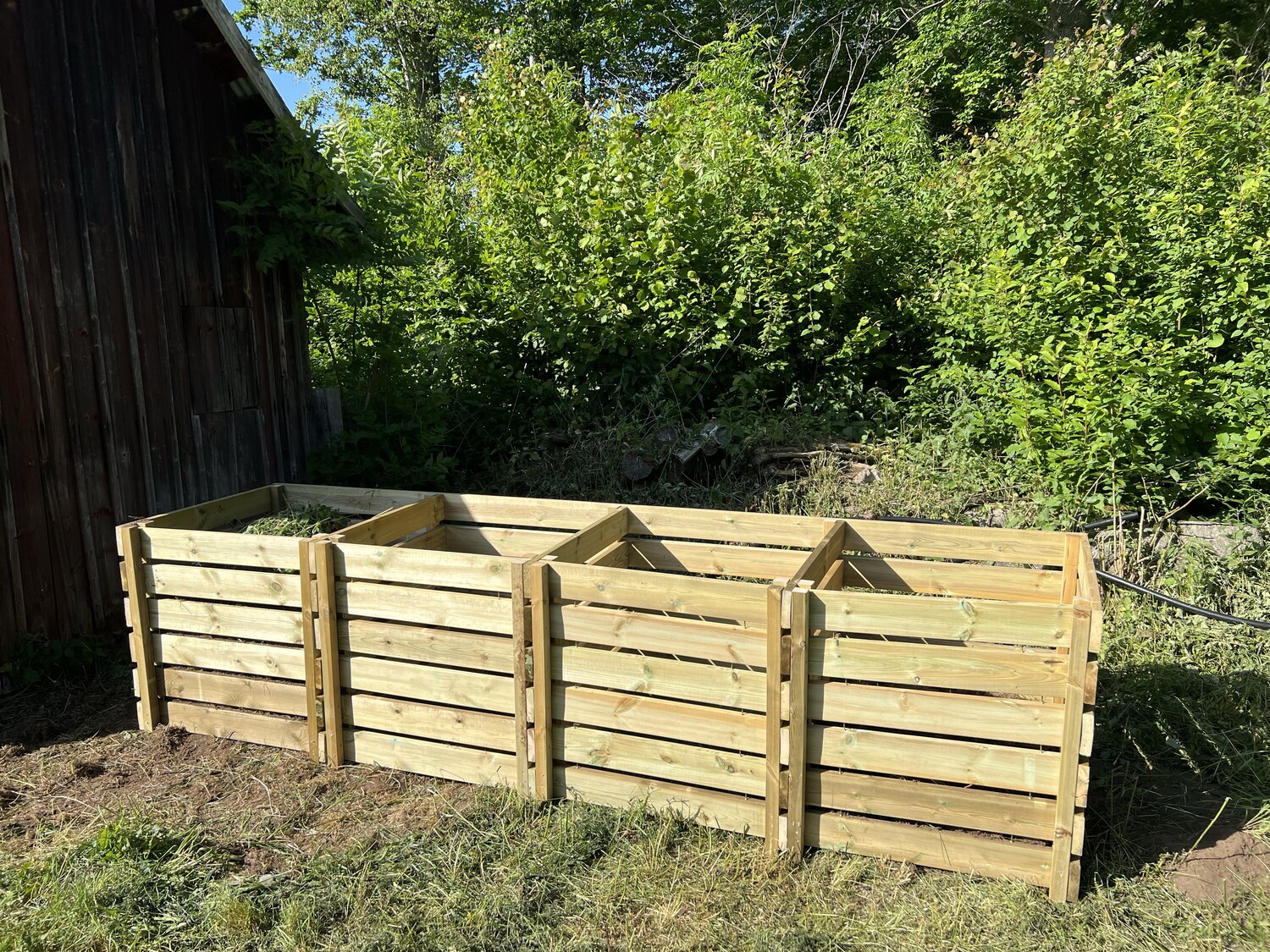 Bau eines Kompostbehälters — Handwerkerprojekt Ferienhaus Småland